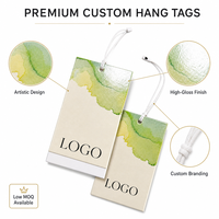 Étiquettes de vêtements personnalisées pour marque de mode boutique, design aquarelle minimaliste élégant, étiquettes volantes