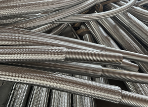 Stainless Steel Wire Braided Flexible 1 Inch Flexible air <strong>Compressor</strong> <strong>Hose</strong> - Product Image 2