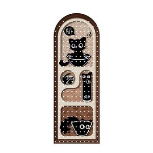 Pegboard <b>Shelving</b> Unit With Printed Patterns Metal Wall Storage For Entryway And Childrens Room Decorative Wall Covering - Product Image 5