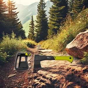 Pecker Outdoor Camping Axe with SK5 Steel Blade and Shock Reduction Fiberglass Handle with <b>Storage</b> Case for <b>Garden</b> Maintenance - Product Image 2