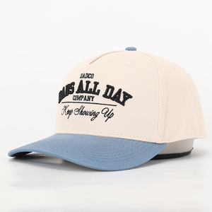Casquettes de baseball personnalisées avec logo brodé Tissu velours 5 Panneaux Motif Argyle Chapeaux de papa Style Tissu daim Coton Bleu - Product Image 2