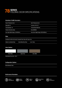 Porte e Finestre Commerciali AMJ Antivento e Impermeabili, Porta in Vetro Anticorrosione, Porta Pieghevole in <span class=keywords><strong>Alluminio</strong></span> Anodizzato per Zone Costiere - Product Image 2