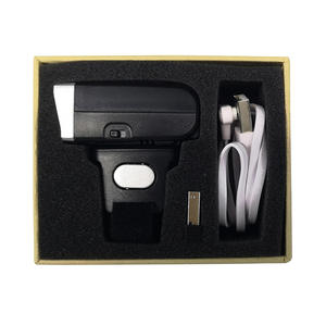 Máy quét mã vạch Vòng đeo được mini cầm tay không dây màu xanh răng 1D 2D QR HS-S03ER quét ngón tay - Product Image 6