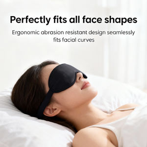 अनुकूलित 3 डी गहरी नींद से भरी भाप की आंख मास्क इलास्टिक स्ट्रैप आंख राहत यात्रा अंधेरे सर्किलों को काला कर देता है - Product Image 5