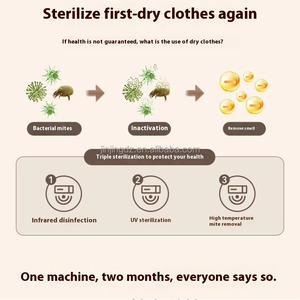 Séchoir à Vêtements <span class=keywords><strong>Électrique</strong></span> Portable Mini Plancher de Repassage à Vapeur Chauffage Rapide Pliable Télécommande Séchoirs Compacts - Product Image 5