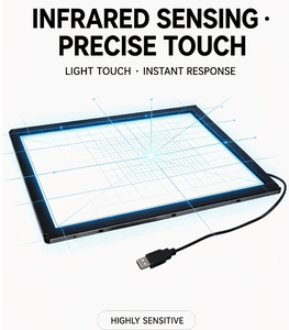 Écran <span class=keywords><strong>tactile</strong></span> infrarouge YINGTOUCH de <span class=keywords><strong>86</strong></span> <span class=keywords><strong>pouces</strong></span> avec un rapport d'aspect 16:9, interface USB pour usage professionnel - Product Image 1
