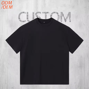 Custom Printing and Embroidery <b>Acid</b> Washing 100% Cotton OEM Plain Men's Vintage Custom Oversized <b>Drop</b> Shoulder Washed T-Shirt - Product Image 1
