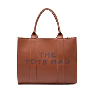 Custom Zipper Reusable Folding Pu Tote Bag Handbag For Girls Luxury Women Bag Bag With Logo Purse Large Waterproof