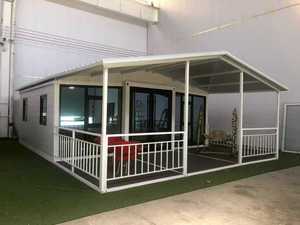 Casa Contenedor Plegable de Lujo Expandible, 2 Dormitorios, Prefabricada, Estructura de Acero Modular, Cabaña Pequeña para Glamping en Resorts - Product Image 4