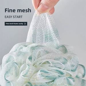 Super Soft 50G Mesh Pouf <b>Shower</b> Ball Body Scrubber Exfoliating Bath <b>Sponge</b> for Women and Men - Product Image 3