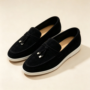 Zapatos planos de gamuza de suela blanda 2026, informales, de una sola capa, tipo pantuflas, con borlas cosidas - Product Image 6