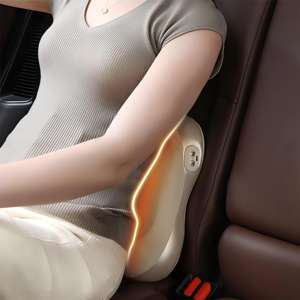 Masajeador de espalda electrónico de cuerpo completo cómodo de viaje con cojín de soporte de cuello suave vibrador electrónico para relajación - Product Image 4