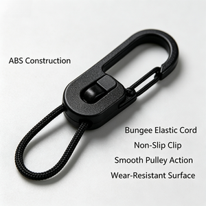 สายรัดคันเบ็ดตกปลา JR Black พร้อมรอก ABS ยืดหยุ่น ทนทาน น้ำหนักเบา ลื่นไหล ใช้สำหรับตกปลาในน้ำจืด สายเอ็นตกปลา รับผลิตตามสั่ง (OEM) - Product Image 1