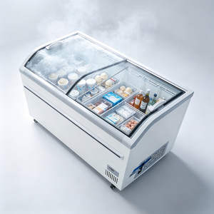 Congelador Horizontal con Tapa de Vidrio Transparente y Superficie Antivaho para la Venta y Almacenamiento de Productos Congelados en Tiendas de Comestibles - Product Image 3
