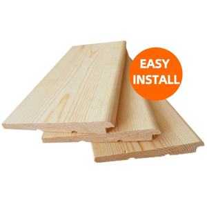 Cloison en bois <span class=keywords><strong>de</strong></span> cèdre rouge et noir massif, support biseauté pour l'extérieur - Product Image 4