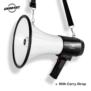 Mégaphone portable rechargeable 50W avec alarme, haut-parleur BT/Aux, portée vocale de 1000 m - Product Image 2