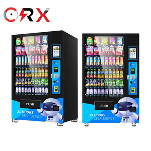 Máquina expendedora combinada para alimentos y bebidas con lector de tarjetas de pantalla táctil Cambio de pago en efectivo de monedas - Product Image 6