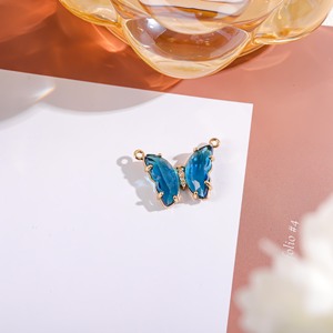 Gradient Màu Bướm Thủy Tinh Pha Lê Mặt Dây Chuyền Cho Tự Làm Dây Chuyền Vòng Tay Đồ Trang Sức Làm Linh Kiện Phụ Kiện - Product Image 4