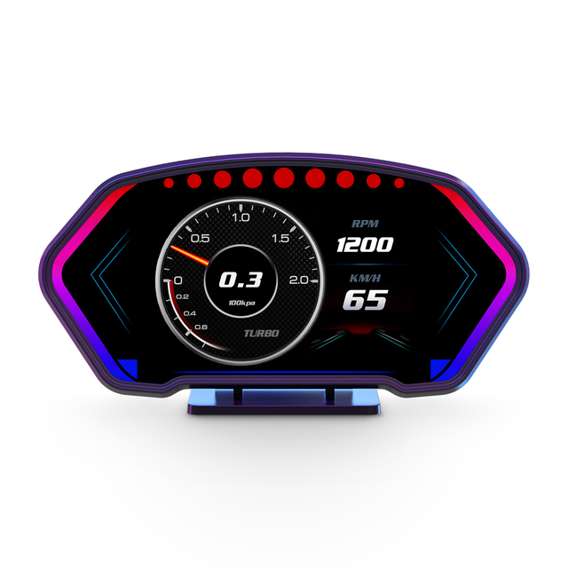 Universal Smart Gauge 6Inch Display OBD2+GPS+Slope Meter HUD P3 Head up Display Smart Digital Instrument OBDII Speedometer
