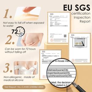 Cubierta de Pezón de Silicona Autoadhesiva, Impermeable, Invisible, <span class=keywords><strong>Precio</strong></span> de Fábrica, Cubierta de Pezón Tipo Pastel - Product Image 4