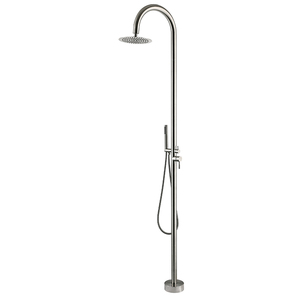 Set <span class=keywords><strong>Doccia</strong></span> Esterna Autoportante in Acciaio Inox 304 <span class=keywords><strong>con</strong></span> Miscelatore Monocomando, Getto a Pioggia, per Piscina, Spiaggia, Villa, Hotel, <span class=keywords><strong>Doccia</strong></span> da Pavimento Personalizzabile OEM - Product Image 1