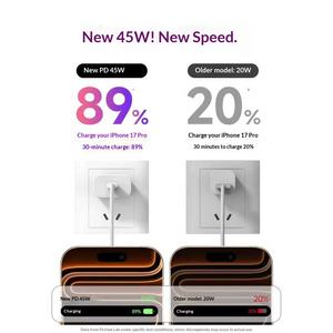 Cabezal <span class=keywords><strong>de</strong></span> Carga Rápida PD45W para <span class=keywords><strong>Cargador</strong></span> <span class=keywords><strong>Original</strong></span> 16 con Puertos Duales Tipo-C, Certificación PD3.0 3C - Product Image 4