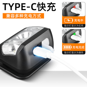 De Nuan Headlamp 2000mAh Rechargeable Led Waterproof Adjustable Headband Motion Sensor Outdoor Camping Hiking - Product Image 4
