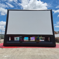 Écran de projection gonflable géant de qualité commerciale en tissu Oxford, garantie 1 an, résistant au vent, cinéma en plein air, personnalisable