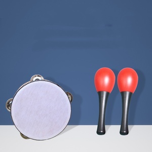 Ensemble d'instruments de percussion en bois en gros avec xylophone, maraca, clochette et tube sonore pour l'éducation musicale et le jeu des enfants - Product Image 6