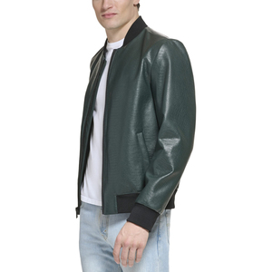 Veste en cuir pour homme disponible en gros, entièrement personnalisable, respirante, confortable, tendance, anti-plis. - Product Image 2