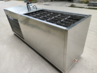 Industriële ijsmachine 0,5/1 ton ijsblokjesmachine hoge productie roestvrijstalen ijsblokjesmachine te koop