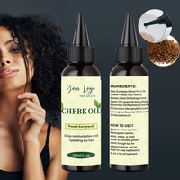 Nouveauté Crème Épaississante Anti-Chute Répare les Pointes Fourchues et les Cheveux Abîmés, Ensemble Huile et Beurre de Chebe pour la Croissance Capillaire