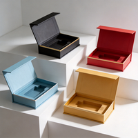 Boîtes en carton rigide recyclables sur mesure avec logo personnalisé, pour emballages de luxe de cosmétiques, de parfums, de bijoux de mode, avec insert en papier pour cadeaux