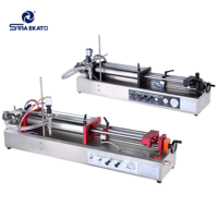 Machines de remplissage de liquide de machine d'onguent et d'embouteillage pneumatiques horizontales verticales semi-automatiques de haute précision de 2 têtes
