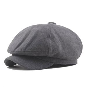Gorra Octogonal Retro Casual de Moda para Hombre y Mujer, Boina Lisa, 100% Algodón, Ajustable, de Alta Calidad - Product Image 5