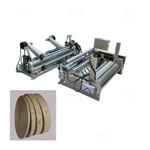 Fast speed core tube corner paper slitter machine with automatic feeding and unloading