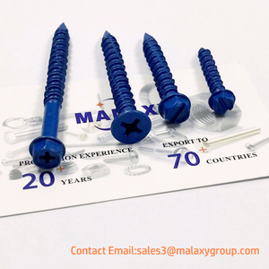 MALAXY 75 TORNILLOS PARA CRETO3/16X2-3/4 PULGADA AZUL TORN CONCRETO 1/4x1 1/4 C/HEXAG TORCON AZUL - Product Image 4