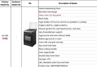 Cuisinière électrique à induction autonome 4 brûleurs à gaz, intelligente, en acier inoxydable, avec allumage électronique, portable, pour usage domestique