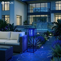 Lampe anti-moustiques solaire à corps métallique, indice IP55, pour extérieur, villa, cour, jardin, usage domestique, étanche, répulsif pour les insectes.