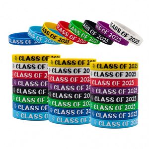 Pulsera de Silicona Conmemorativa de la Clase 2025 para Estudiantes y Profesores, para Fiestas de Graduación Escolares - Product Image 1