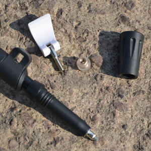 Pointe de bâton de randonnée en acier tungstène noir, résistante à l'usure, accessoire universel pour bâton de marche, adapté à une utilisation en extérieur - Product Image 3