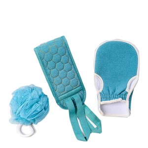 <b>Bath</b> Towel Set 3-Piece Microfiber Back Scrubber <b>Bath</b> Ball For Adult - Product Image 5