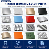 Sistem Cladding Panel Aluminium Berlubang Alumtimes, Panel Fasad Berventilasi, Panel Aluminium Alloy Modern Tahan Api untuk Eksterior
