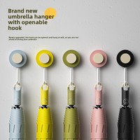 Nouveau parapluie créatif à poignée en forme d'anneau pour femmes, pliable en trois parties, portable, protection solaire et personnalisable