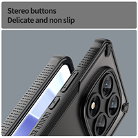 Casing ponsel transparan, Matte Armor tahan guncangan untuk Xiaomi Redmi Note 14 / 14 Pro / 14 Pro Plus 5G