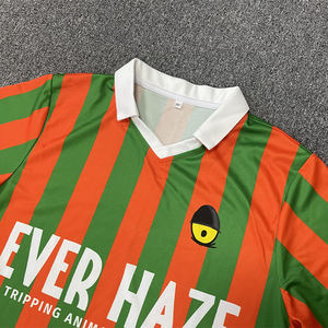 เสื้อฟุตบอลดีไซน์ลายทางหลากสีเสื้อเจอร์ซีย์สั่งทำ - Product Image 5