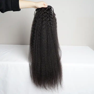 Extensions <span class=keywords><strong>de</strong></span> <span class=keywords><strong>cheveux</strong></span> naturels <span class=keywords><strong>queue</strong></span> <span class=keywords><strong>de</strong></span> <span class=keywords><strong>cheval</strong></span>, <span class=keywords><strong>cheveux</strong></span> humains, lisses et soyeux, pour filles africaines, <span class=keywords><strong>postiche</strong></span> noir, <span class=keywords><strong>queue</strong></span> <span class=keywords><strong>de</strong></span> <span class=keywords><strong>cheval</strong></span> pour femmes noires - Product Image 5