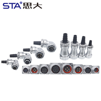 WY16 IP67 Wasserdichter Steckverbinder 2 3 4 5 6 7 8 9 10 Pin TE+ZM Reverse Aviation Plug Buchse Stecker Quadratischer Flanschanschluss