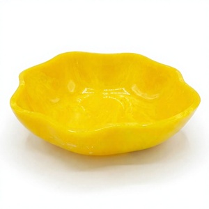 Premium Abstract Resin epoxy Serving <b>Bowl</b> Handcrafted Modern Decorative Fruit, Salad & <b>Snack</b> <b>Bowl</b> for Luxury Table Settings - Product Image 6