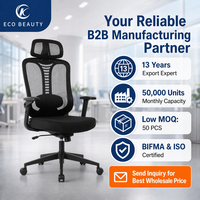 Chaise de bureau ergonomique moderne en maille, petite, avec accoudoirs pliables, réglable en hauteur, gain de place, pour ordinateur - Offre Spéciale